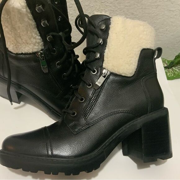 NEW MARC FISHER LANSLY BOOT SHEARLING DETAILS WOMEN’S SIZE 10M - Picture 10 of 14